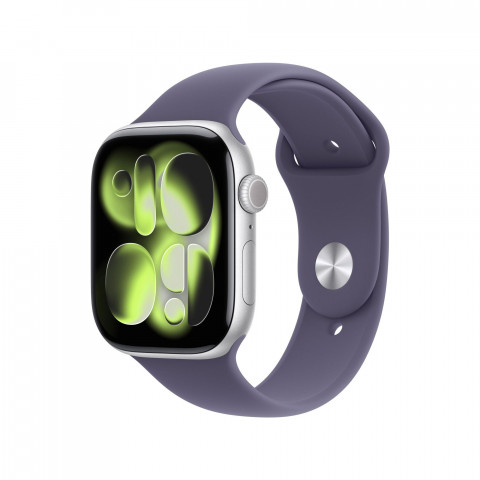 Apple Watch Series 11 GPS 46mm Silver Alu. Case w. Purple Fog S. Band - M/L (MEVA4) (Open Box)